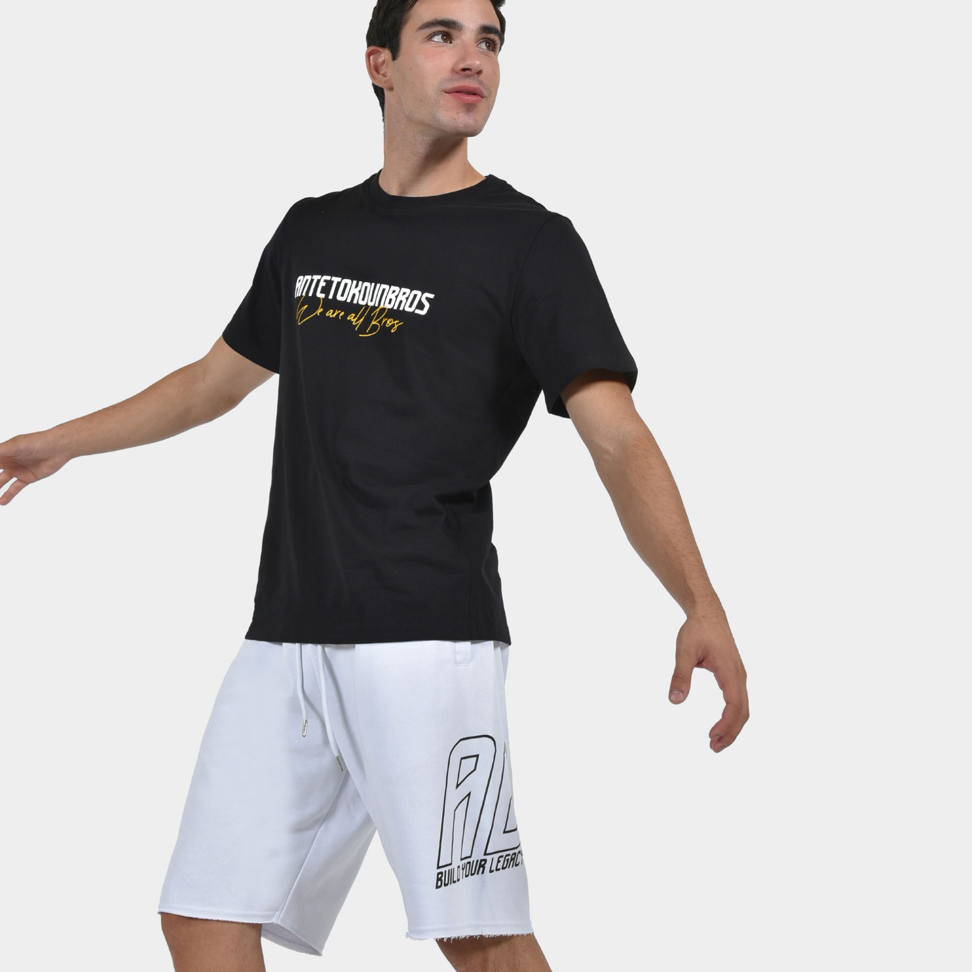 ANTETOKOUNBROS Men's T-shirt We are all Bros model 1 Black