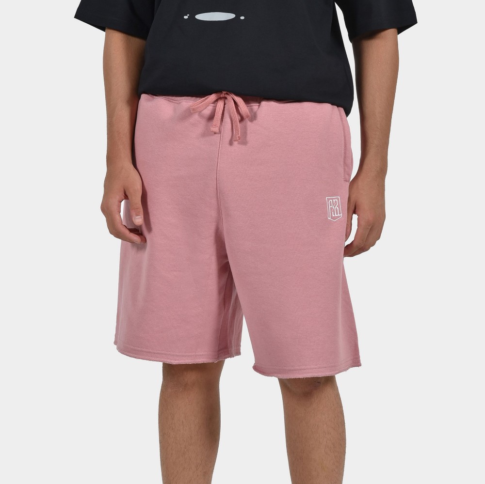 Men’s Shorts Baseline ANTETOKOUNBROS front 1 Dusty Rose	