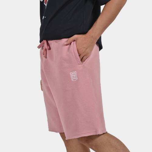 Men’s Shorts Baseline ANTETOKOUNBROS front Dusty Rose