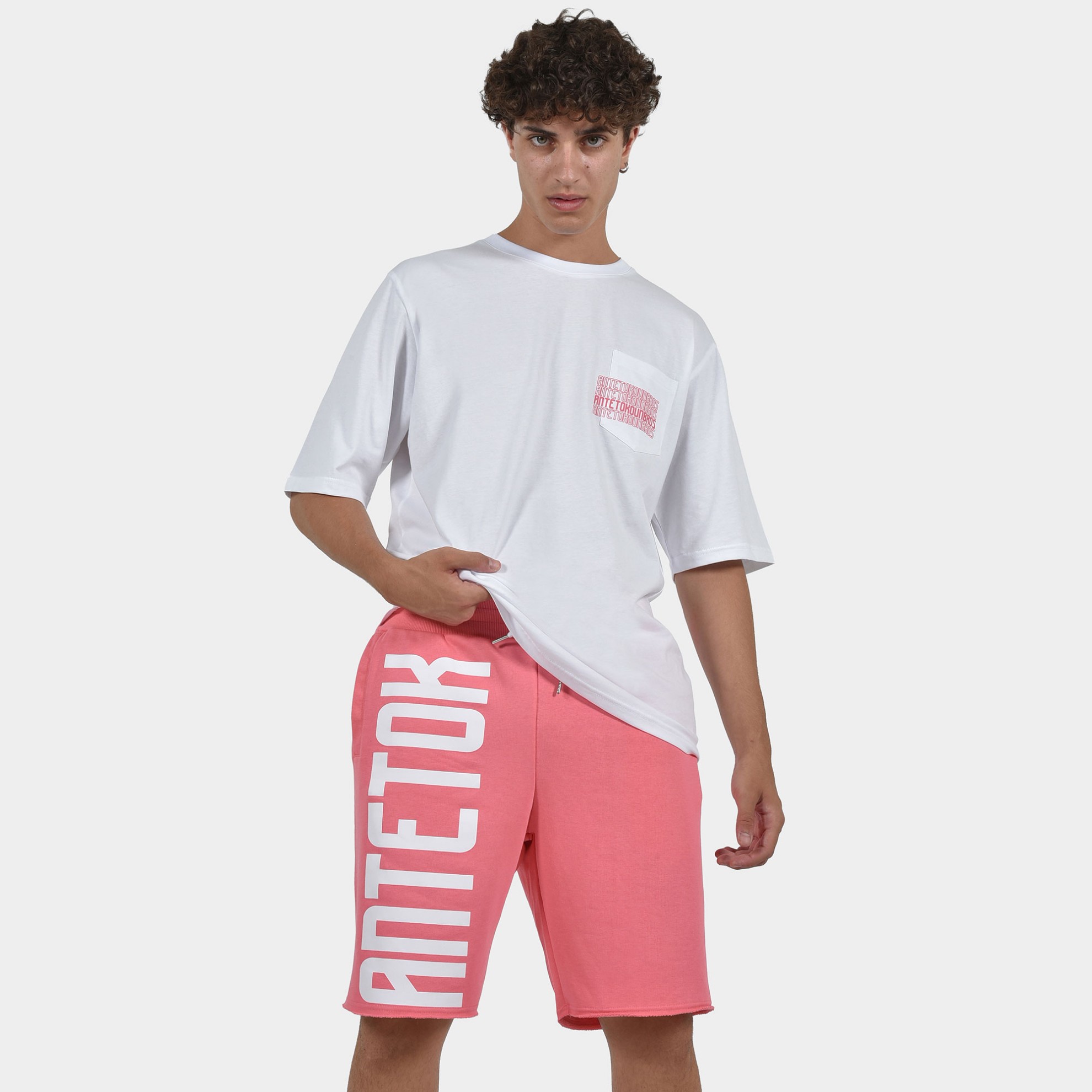 Unisex Shorts Multi Graffiti ANTETOKOUNBROS Model Bubblegum