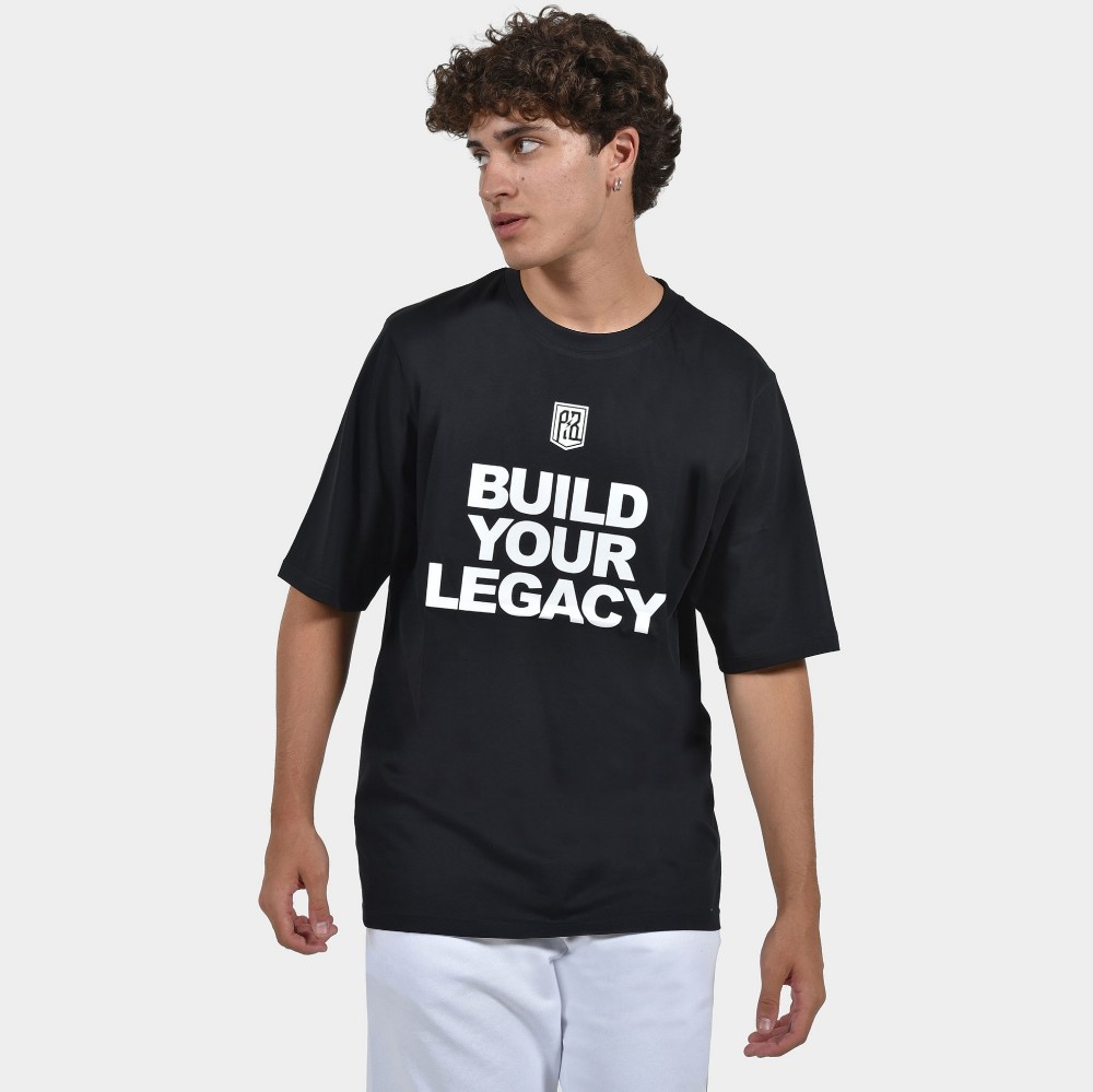  ANTETOKOUNBROS Men's T-shirt Build Your Legacy Black Front