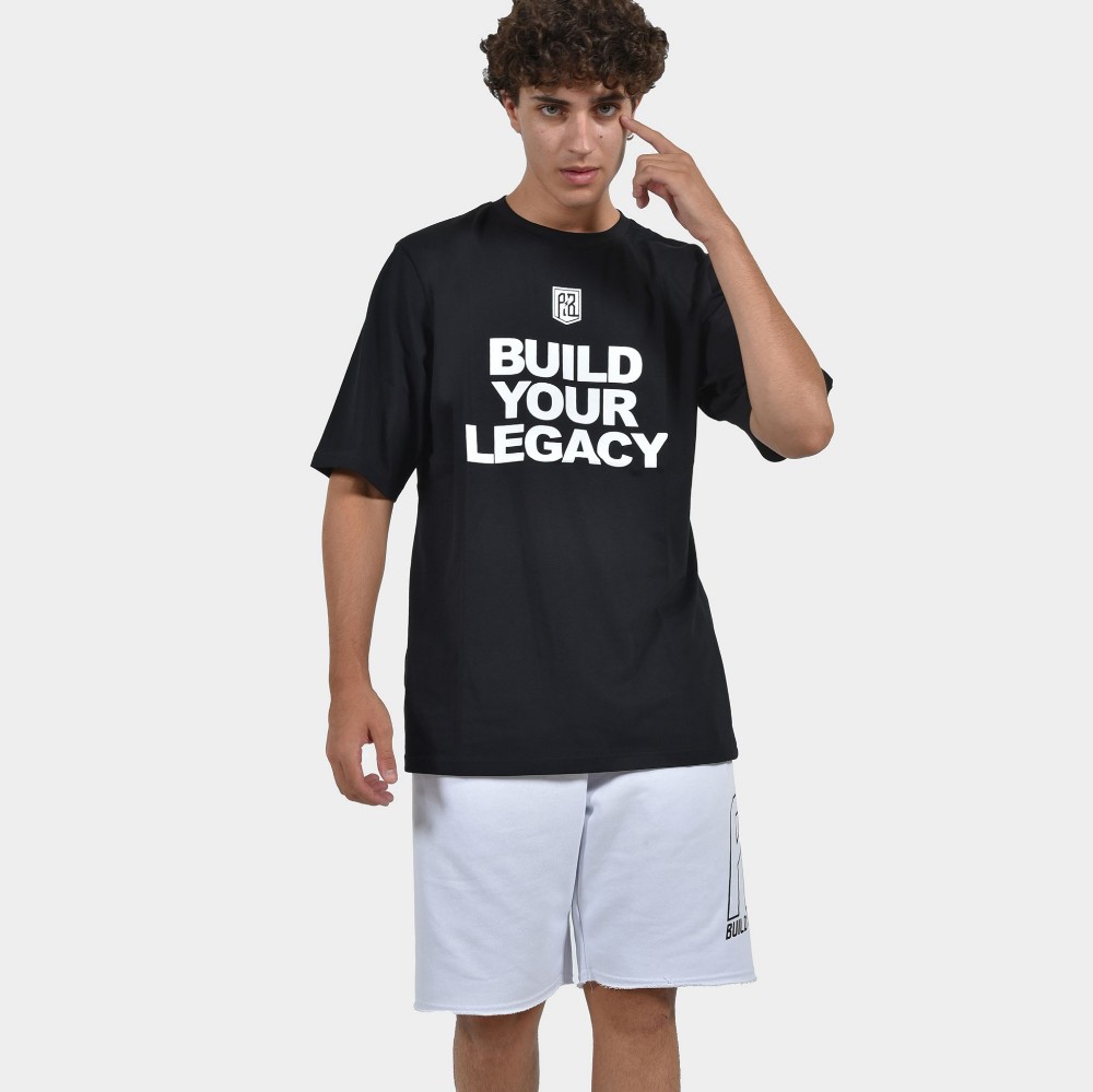  ANTETOKOUNBROS Men's T-shirt Build Your Legacy Black Model