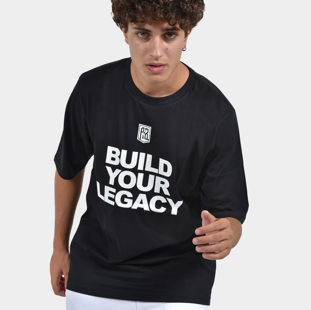  ANTETOKOUNBROS Men's T-shirt Build Your Legacy Black Detail