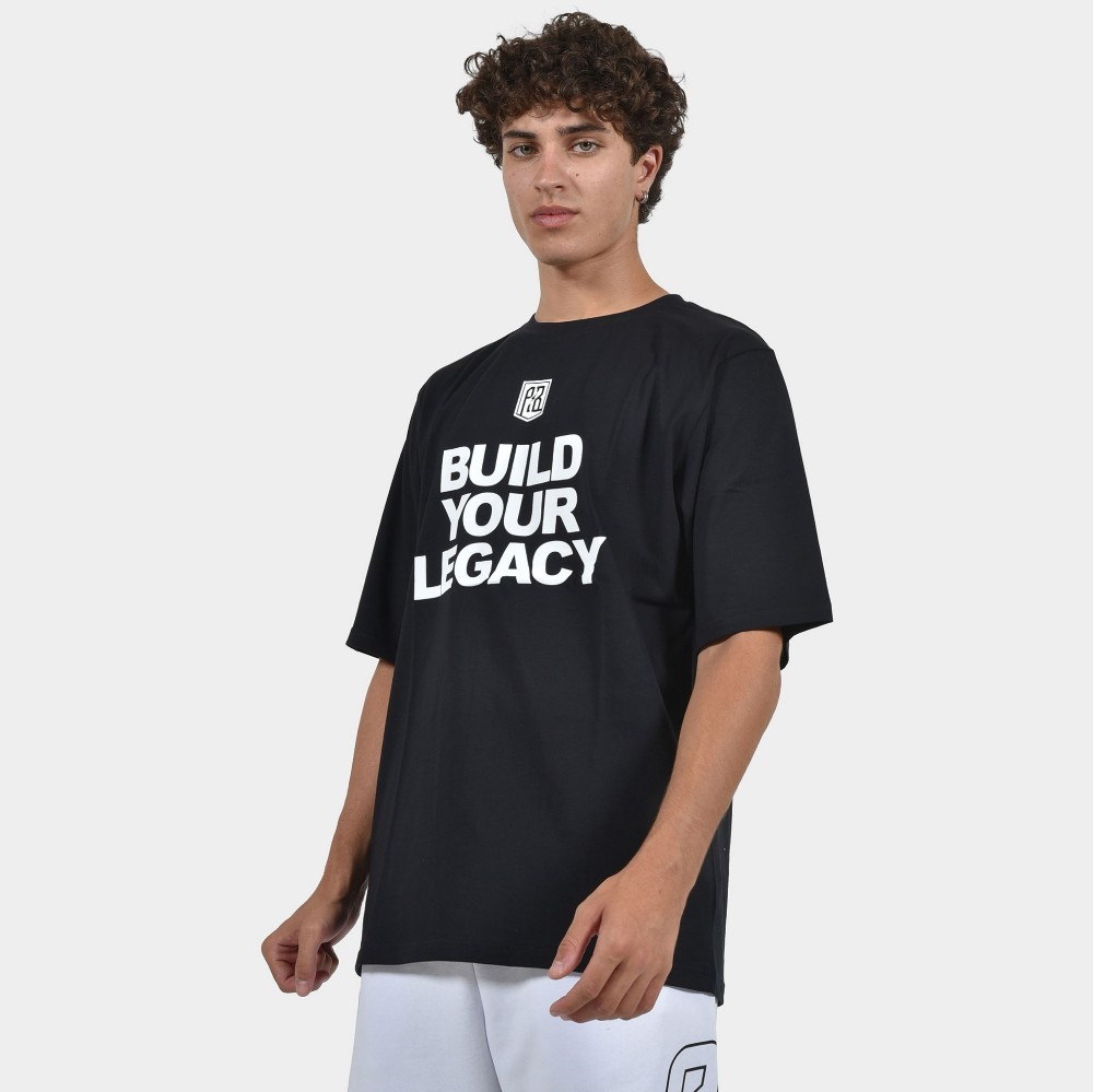  ANTETOKOUNBROS Men's T-shirt Build Your Legacy Black Front 1