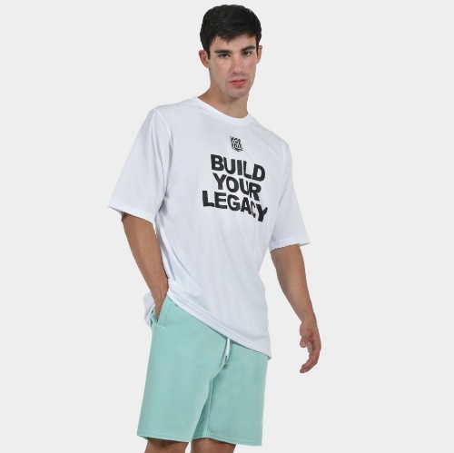Men's T-shirt Build Your Legacy White Model Front 1