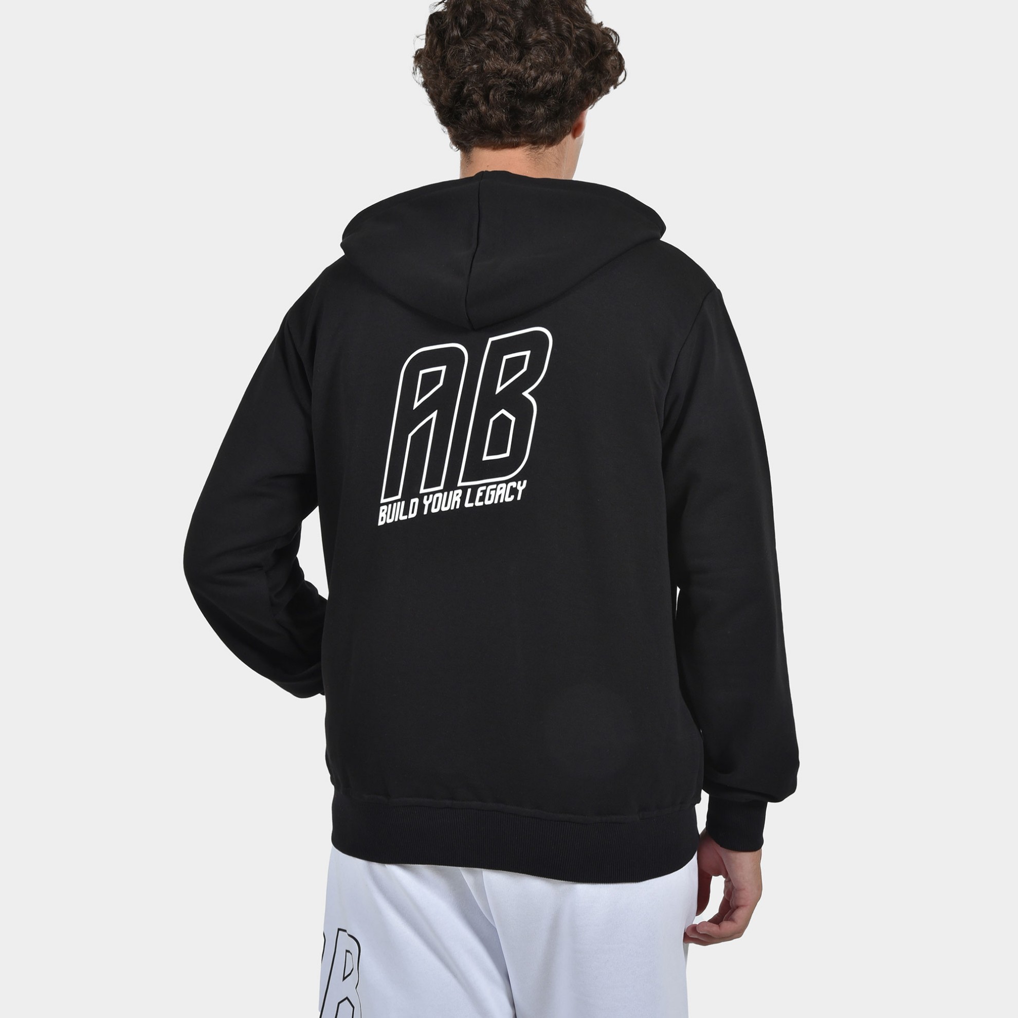 ANTETOKOUNBROS Unisex Full Zip Hoodie Build your Legacy Black Back