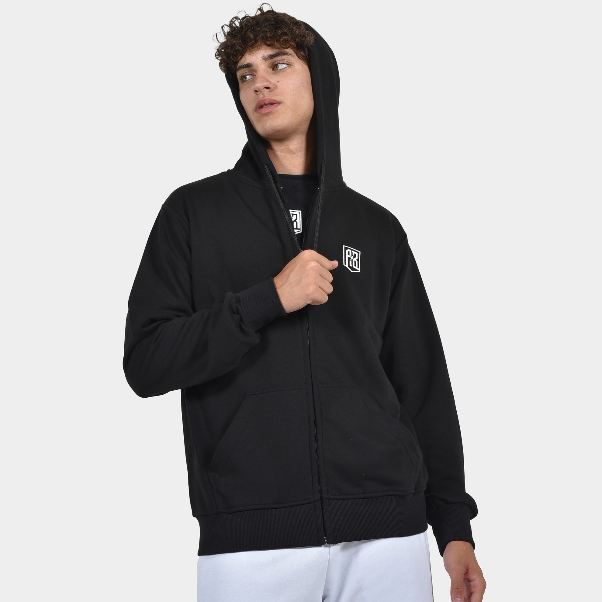ANTETOKOUNBROS Unisex Full Zip Hoodie Build your Legacy Black Model Front 2