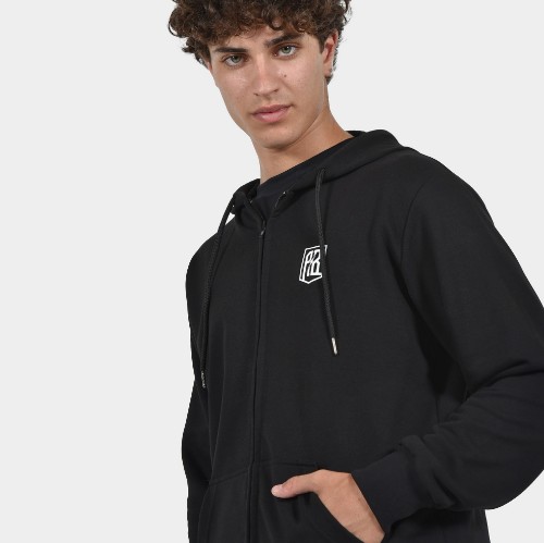 Unisex Full Zip Hoodie Build your Legacy Black  Detail thumb