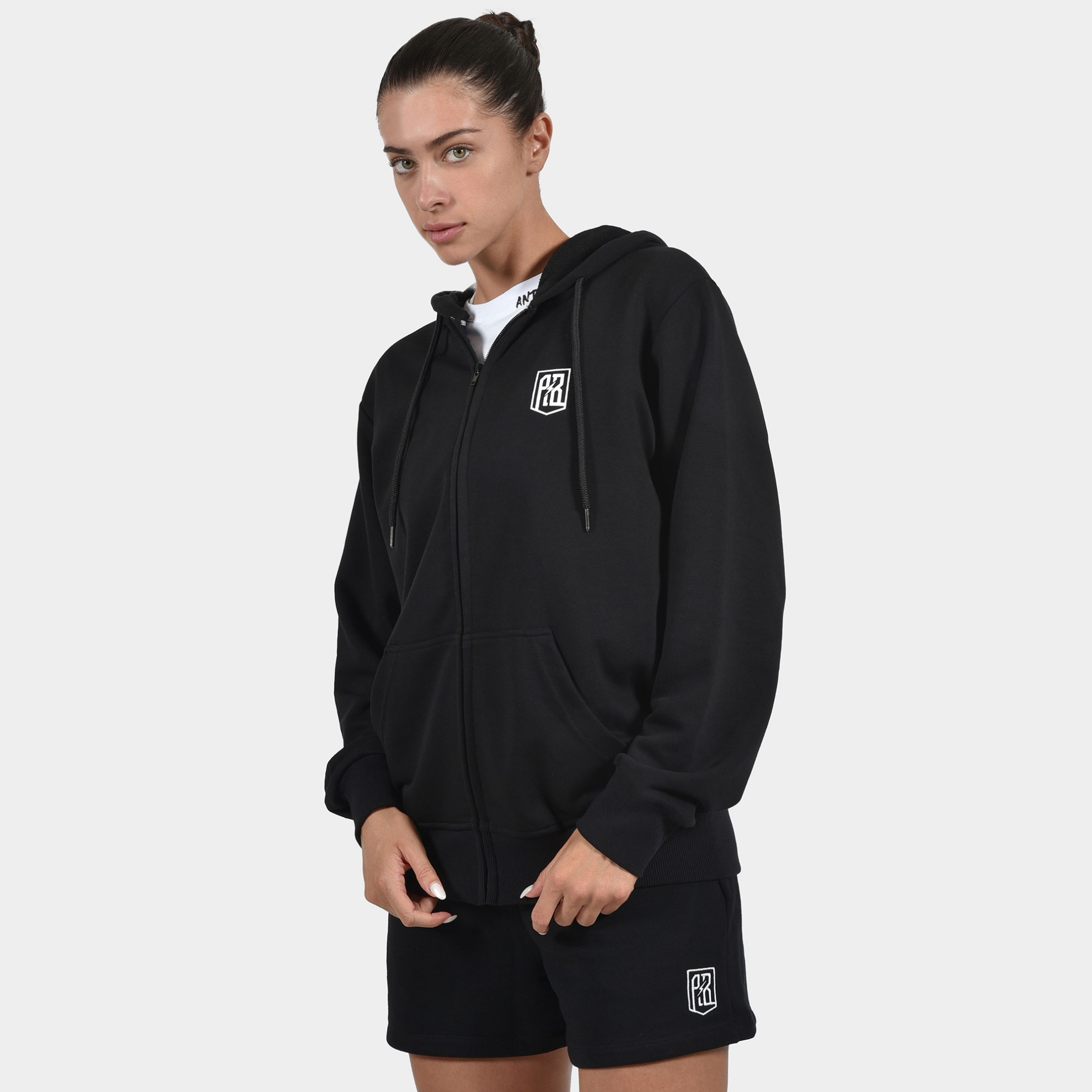 ANTETOKOUNBROS Unisex Full Zip Hoodie Build your Legacy Black Front 3