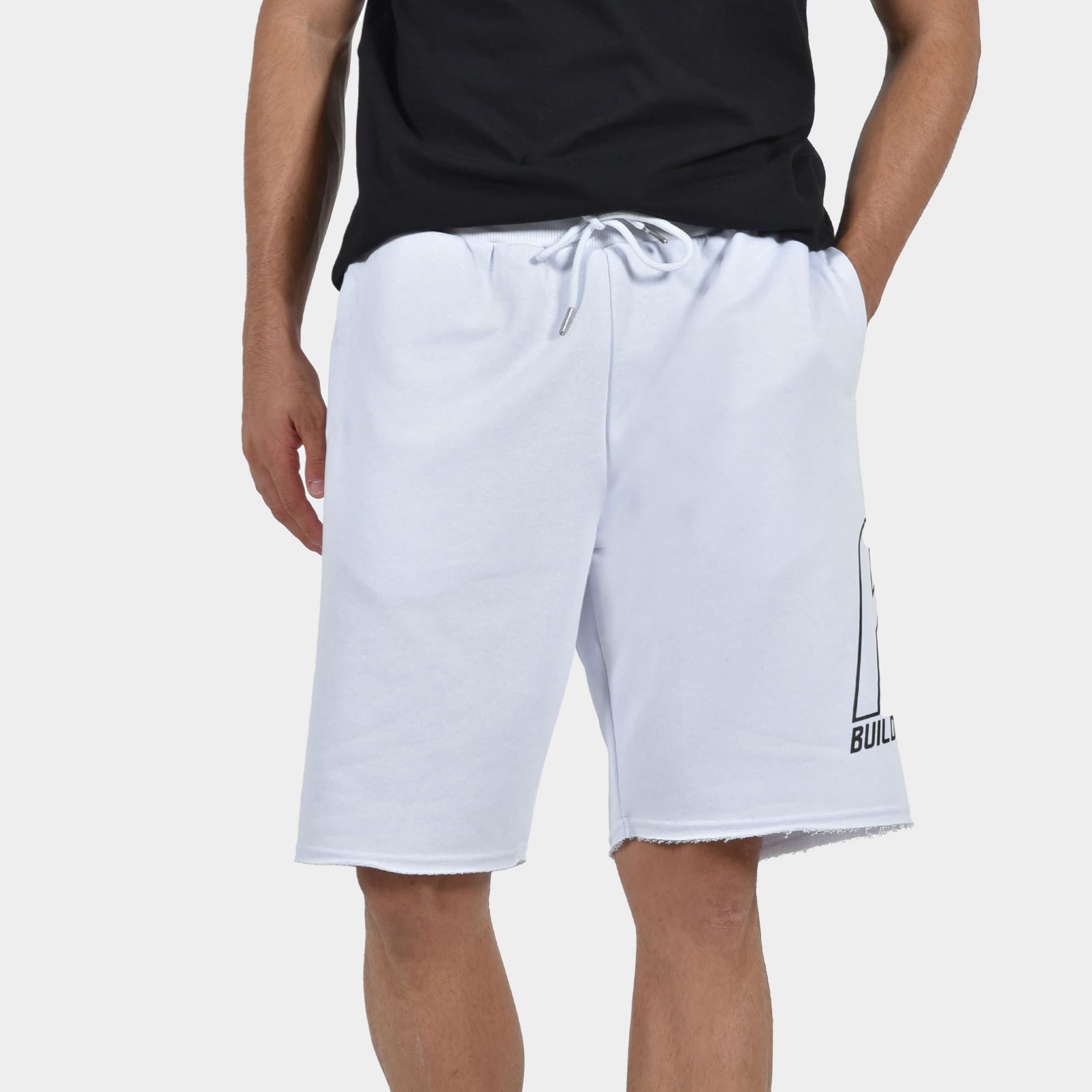  ANTETOKOUNBROS Men's Shorts Build Your Legacy White Front 1