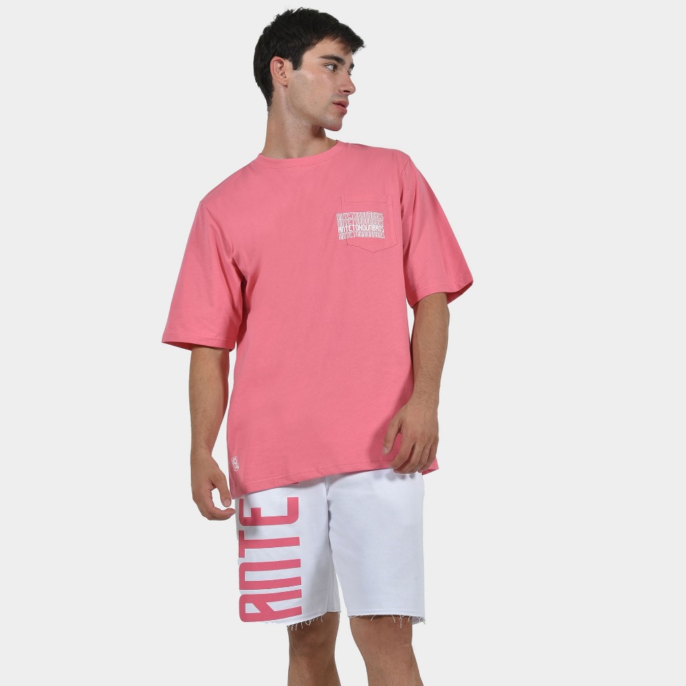 Men’s T-shirt Multi Graffiti Bubblegum Model Front 1