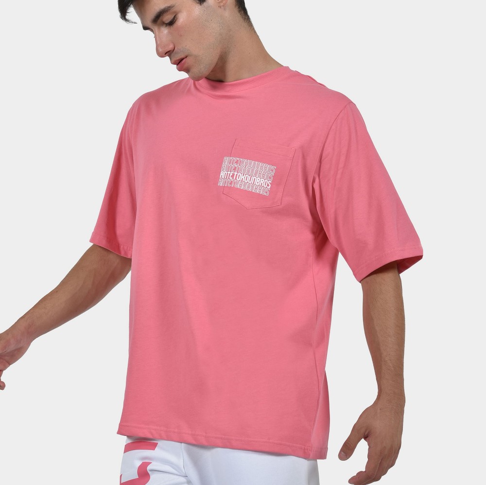 ANTETOKOUNBROS Men’s T-shirt Multi Graffiti Bubblegum Front 1
