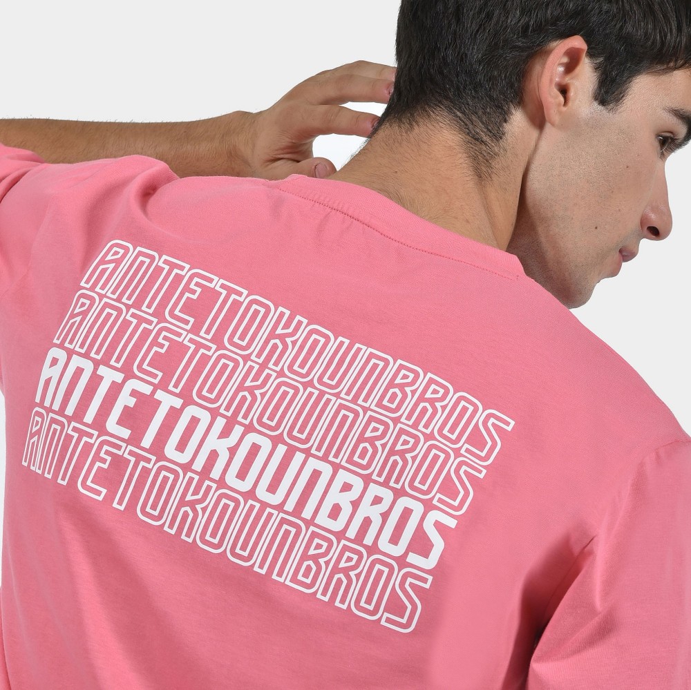 ANTETOKOUNBROS Men’s T-shirt Multi Graffiti Bubblegum Detail