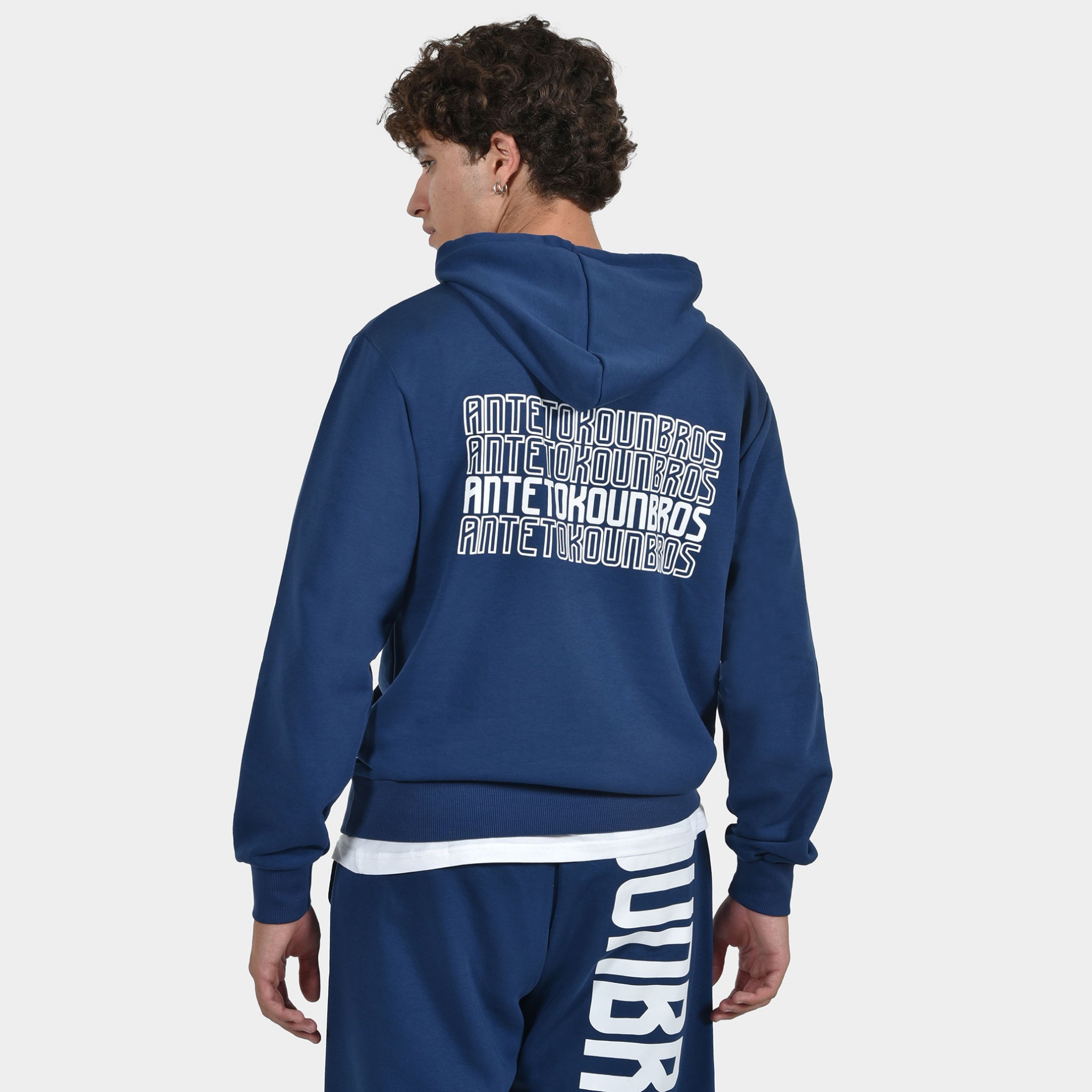 ANTETOKOUNBROS Men's Hoodie Multi Graffiti Blue Marine Back