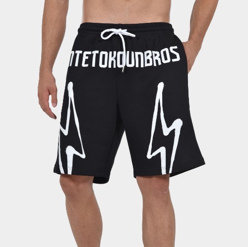 ANTETOKOUNBROS Men's Shorts Thunder Black Front thumb