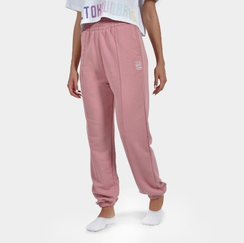 ANTΕΤOKOUNBROS Women's Sweatpants Baseline Dusty Pink Front