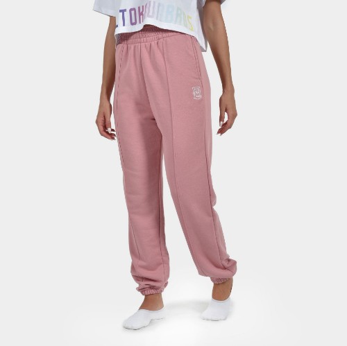 ANTΕΤOKOUNBROS Women's Sweatpants Baseline Dusty Pink Front thumb