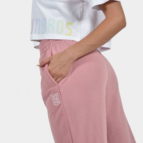 ANTΕΤOKOUNBROS Women's Sweatpants Baseline Dusty Pink Detail thumb