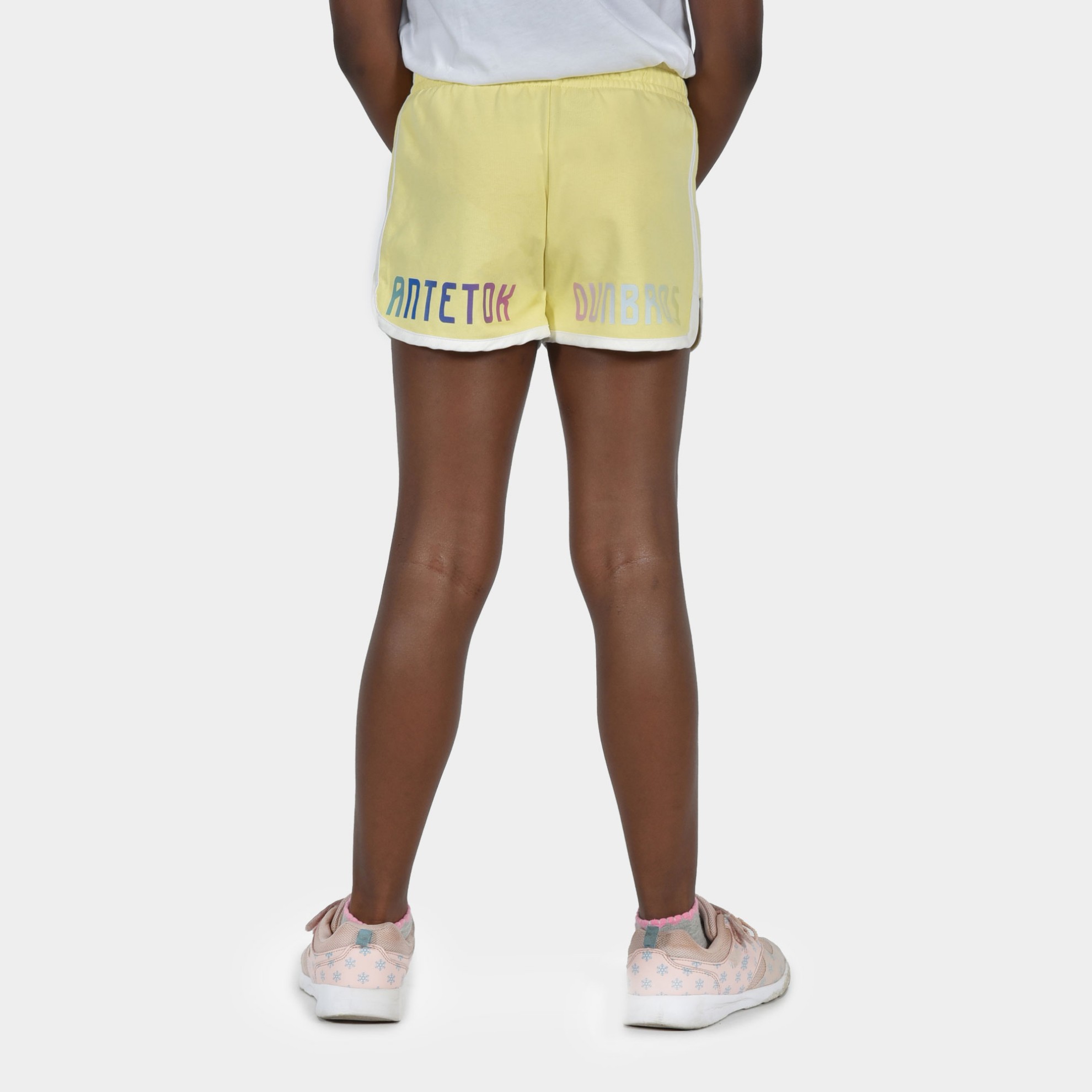 Kids' Shorts Calm Graffiti Yellow Back | ANTETOKOUNBROS