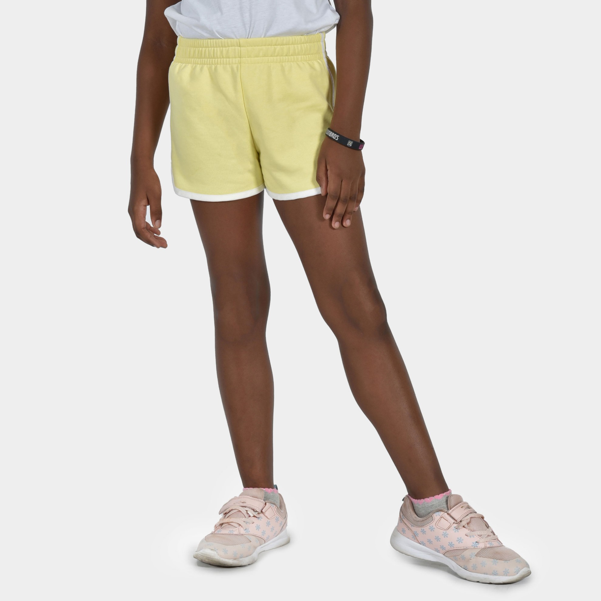 Kids' Shorts Calm Graffiti Yellow Front | ANTETOKOUNBROS