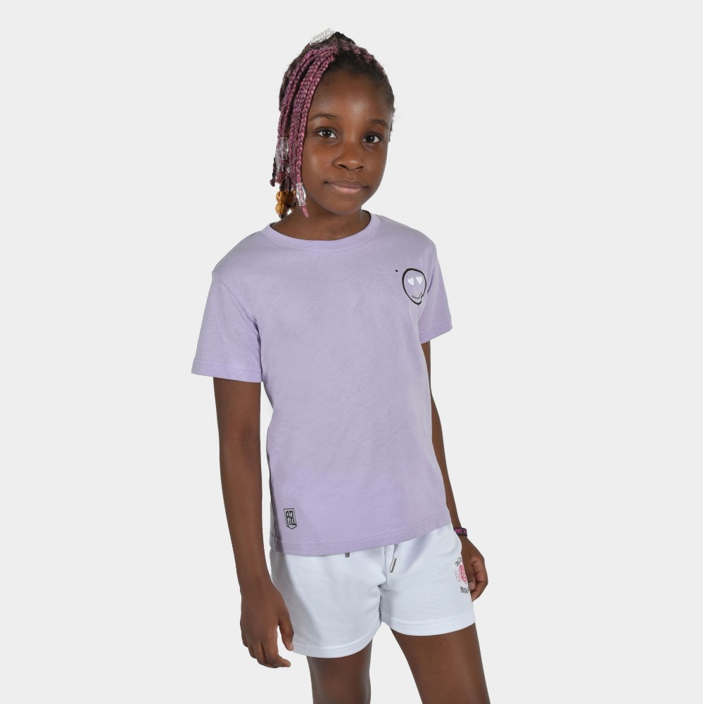 Kids' T-shirt Smiley | ANTETOKOUNBROS | Purple Front 1