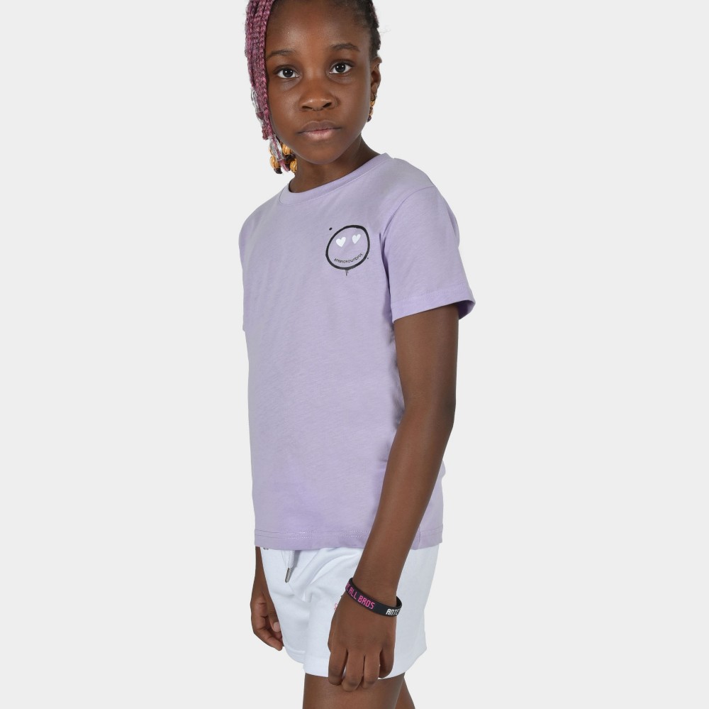 Kids' T-shirt Smiley | ANTETOKOUNBROS | Purple Detail