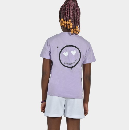 Kids' T-shirt Smiley | ANTETOKOUNBROS | Purple Back thumb