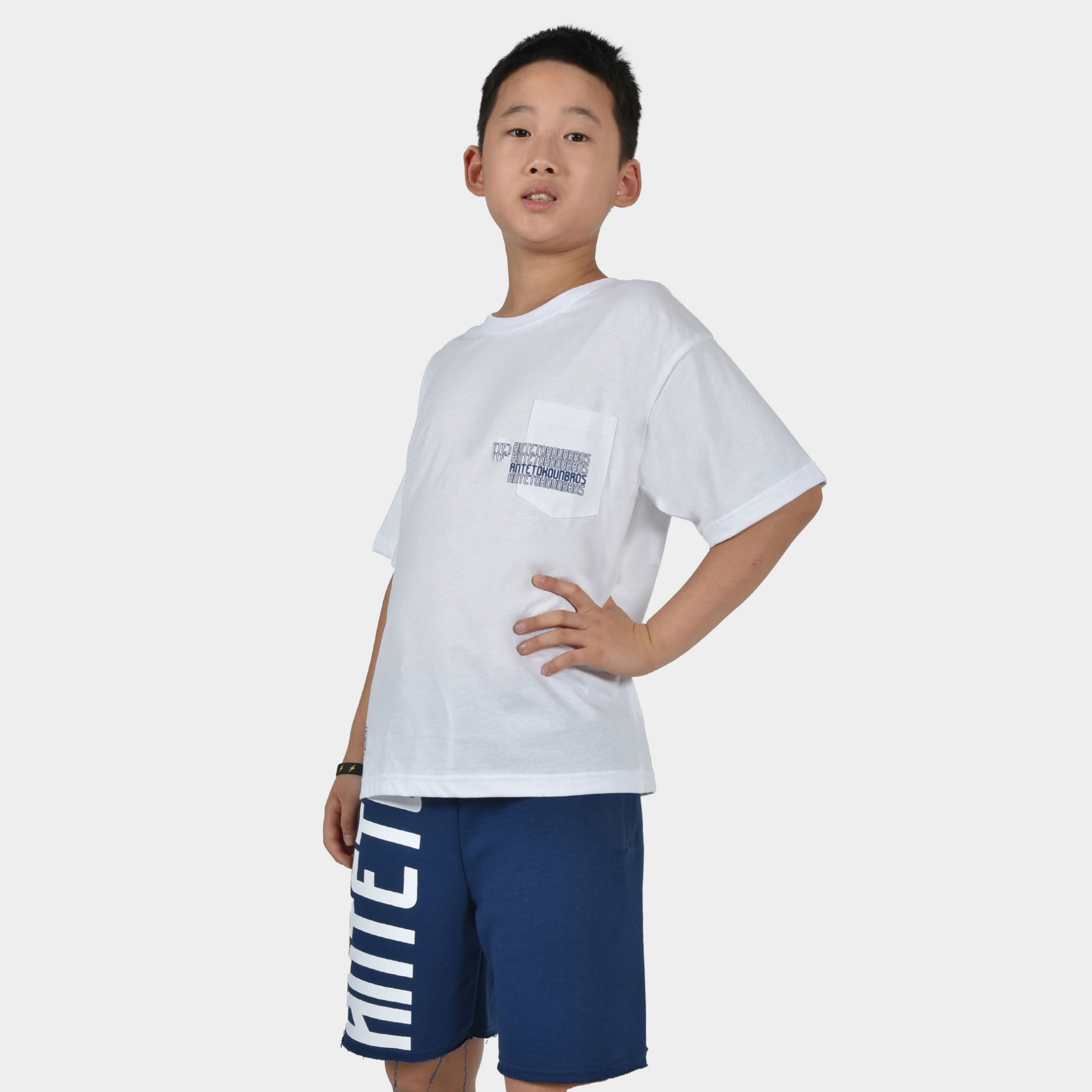 Kids' T-shirt Multi Graffiti White Front 1