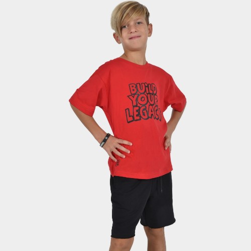 Kids' T-shirt Build your Legacy Red Front thumb