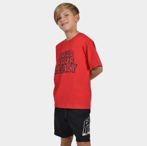 Kids' T-shirt Build your Legacy Red Front 1 thumb