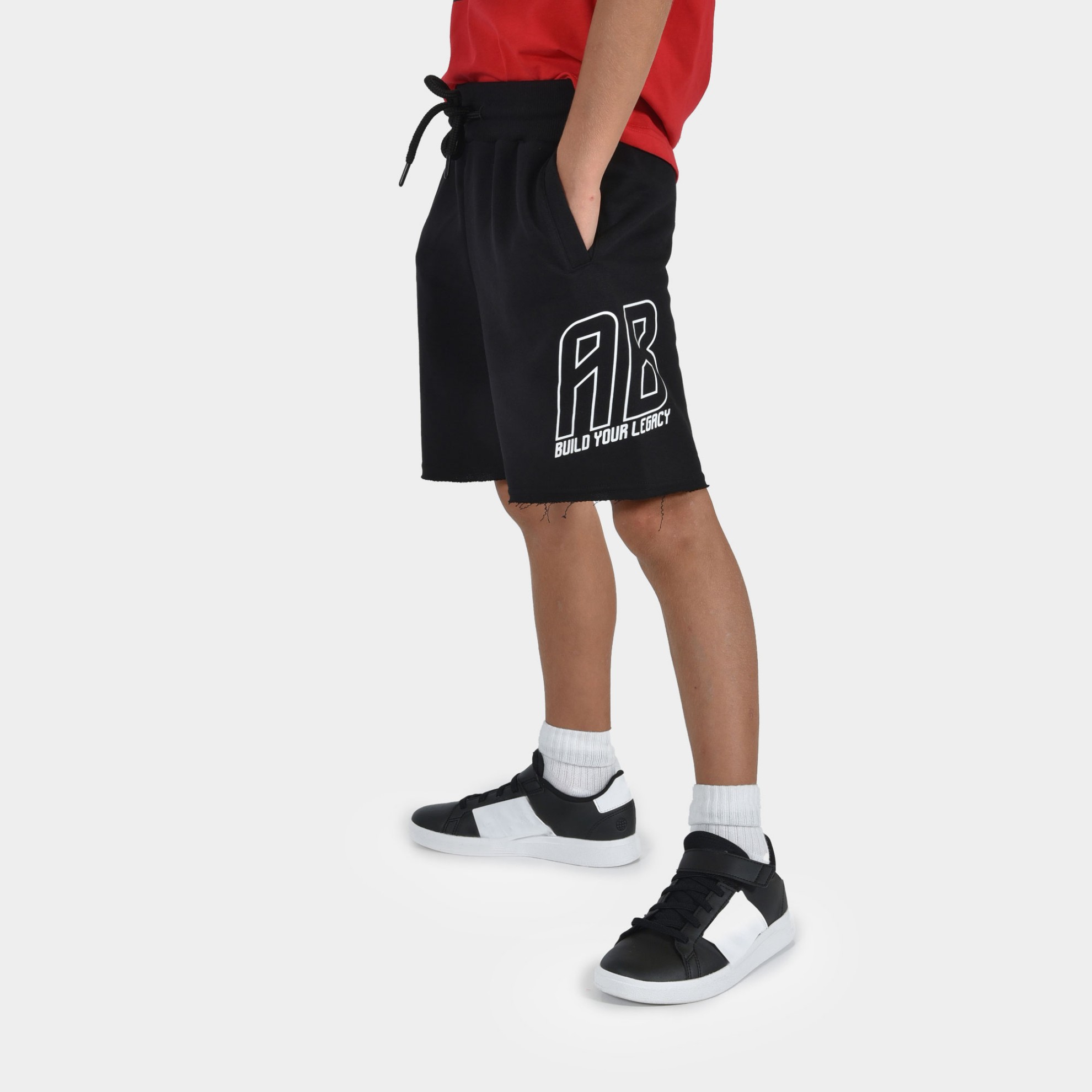 Kids' Shorts Build Your Legacy AB Black Front