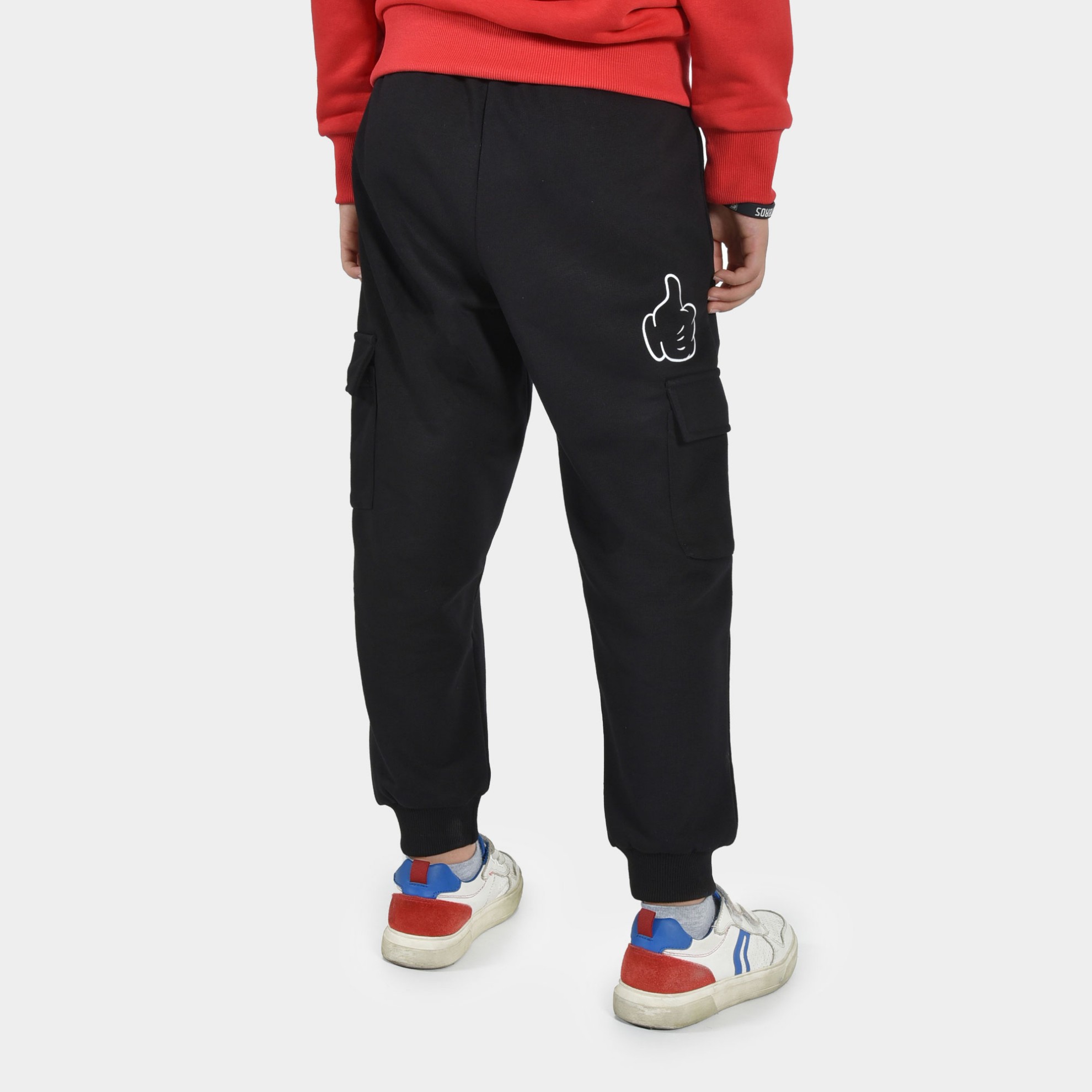 ANTETOKOUNBROS Kids' Cargo Sweatpants Build Your Legacy Black Back