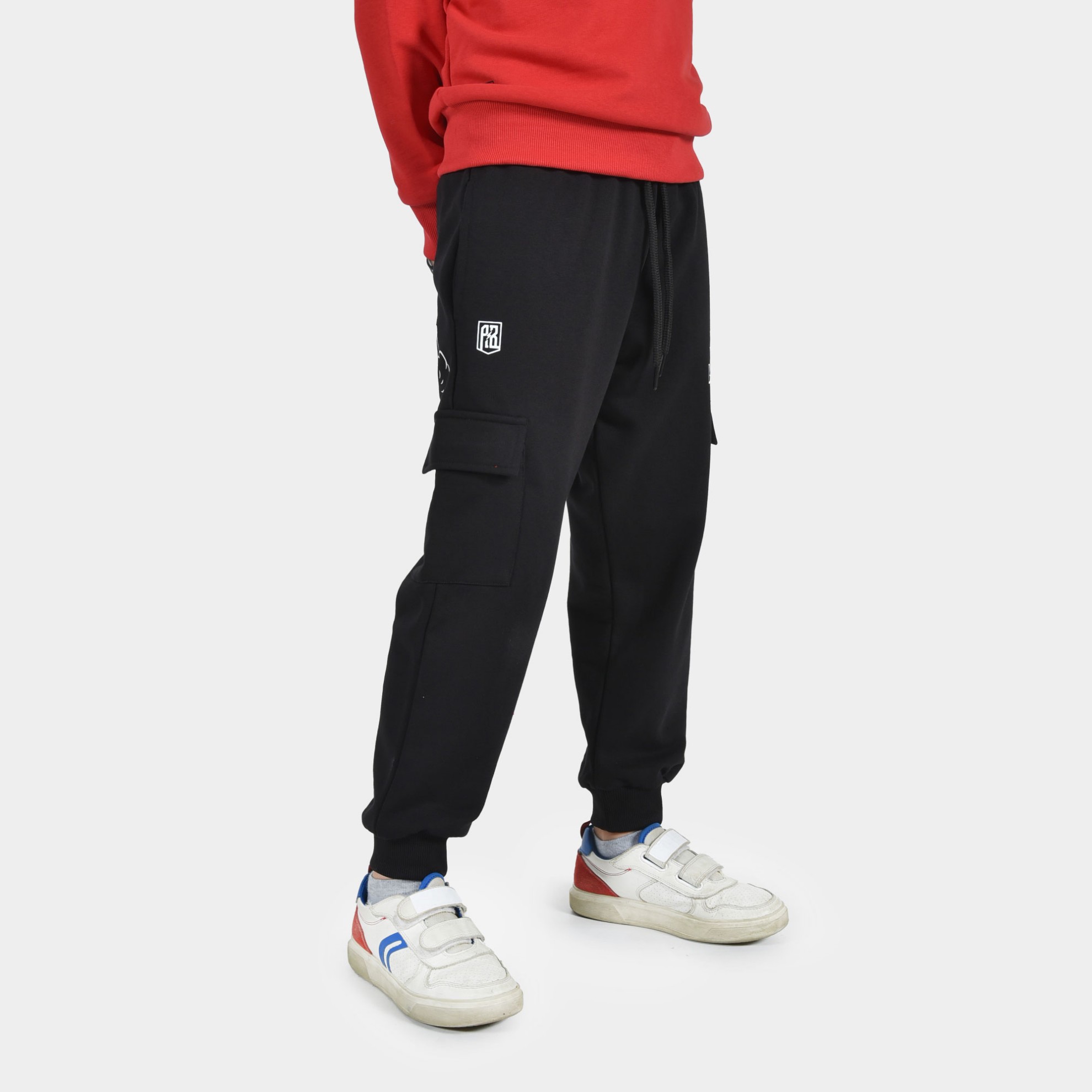 ANTETOKOUNBROS Kids' Cargo Sweatpants Build Your Legacy Black Right