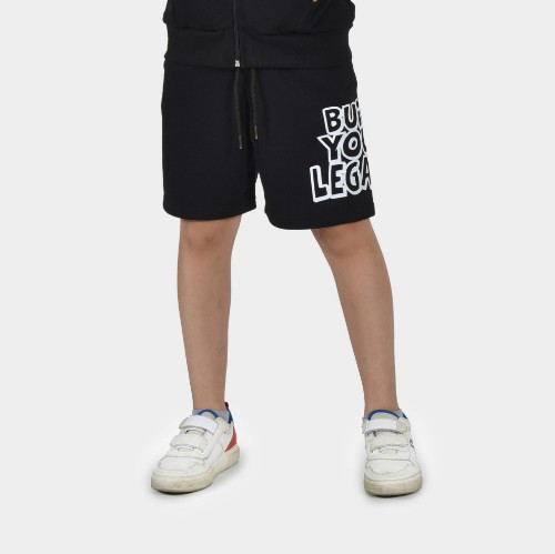 Kids' Shorts Build your Legacy Black Front 1 thumb