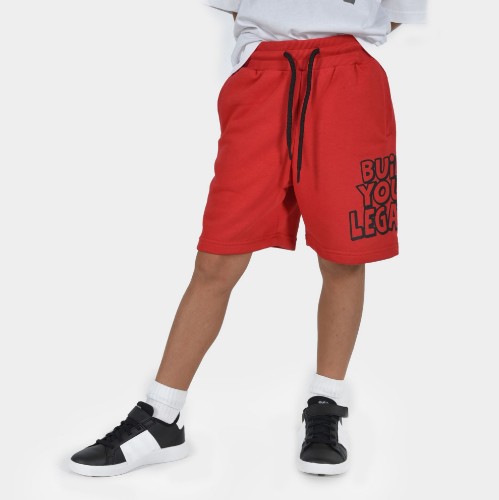 Kids' Shorts Build your Legacy Black Front thumb