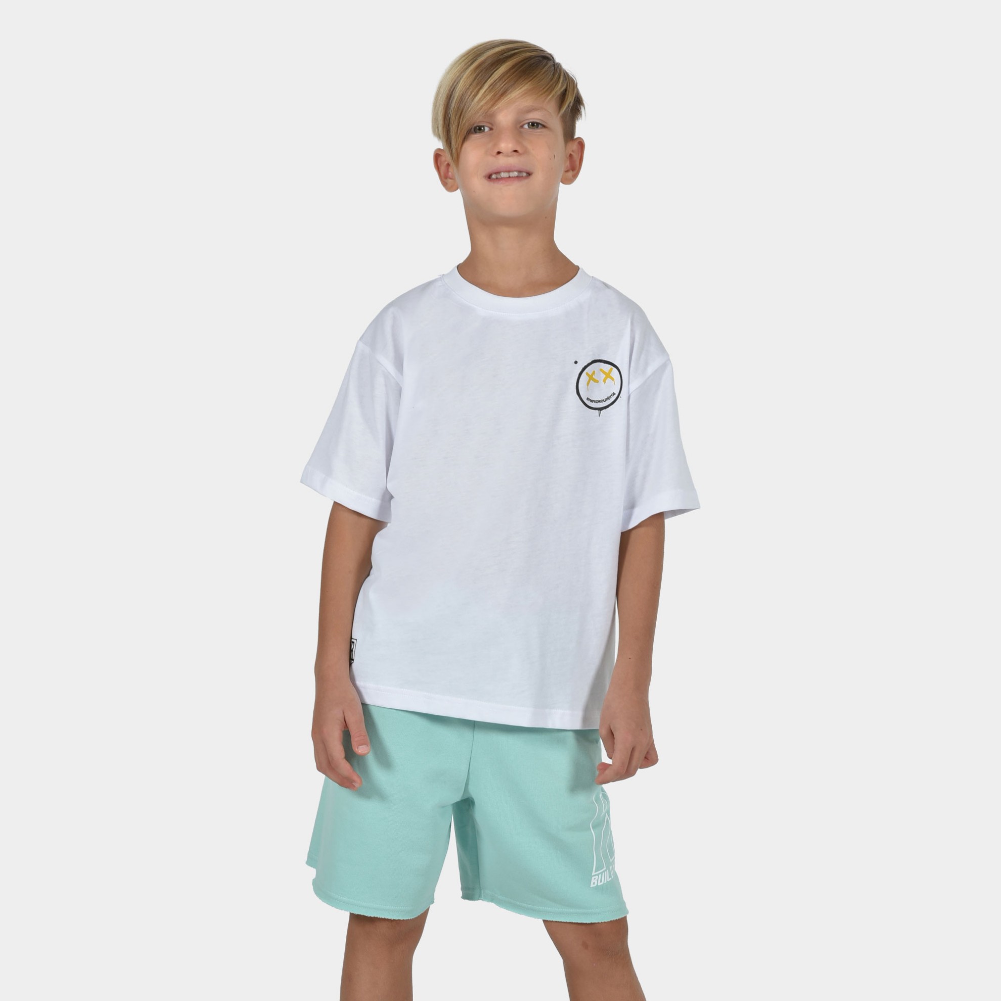 Kids' T-shirt Smiley | ANTETOKOUNBROS | White Front 1