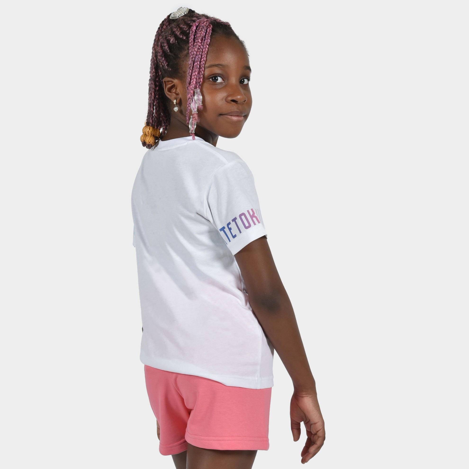 Kids' T-shirt Calm Graffiti | ANTETOKOUNBROS | White Back Side