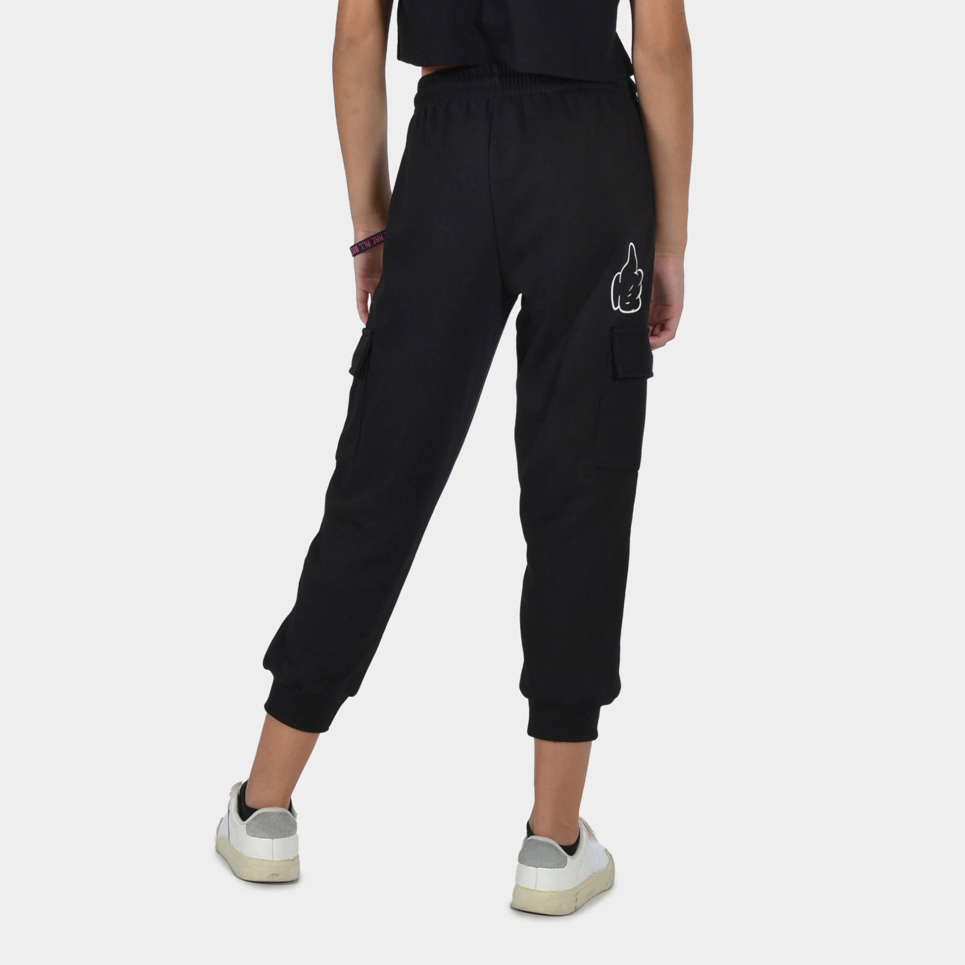 ANTETOKOUNBROS Kids' Cargo Sweatpants Build Your Legacy Black Back Girl