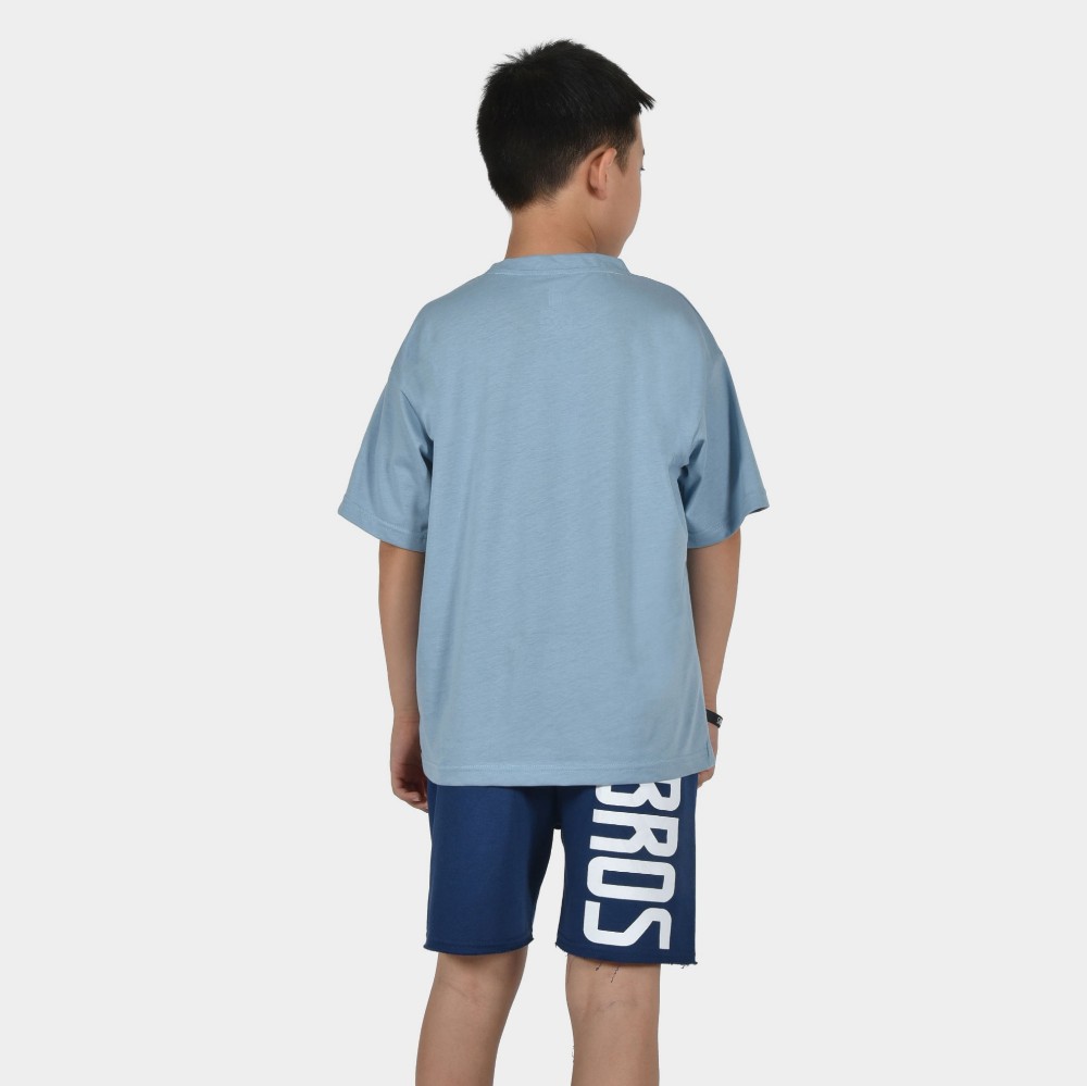 Kids' T-shirt Build your Legacy House Dusty Blue Back