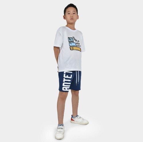 Kids' T-shirt Build your Legacy House White Model Front thumb
