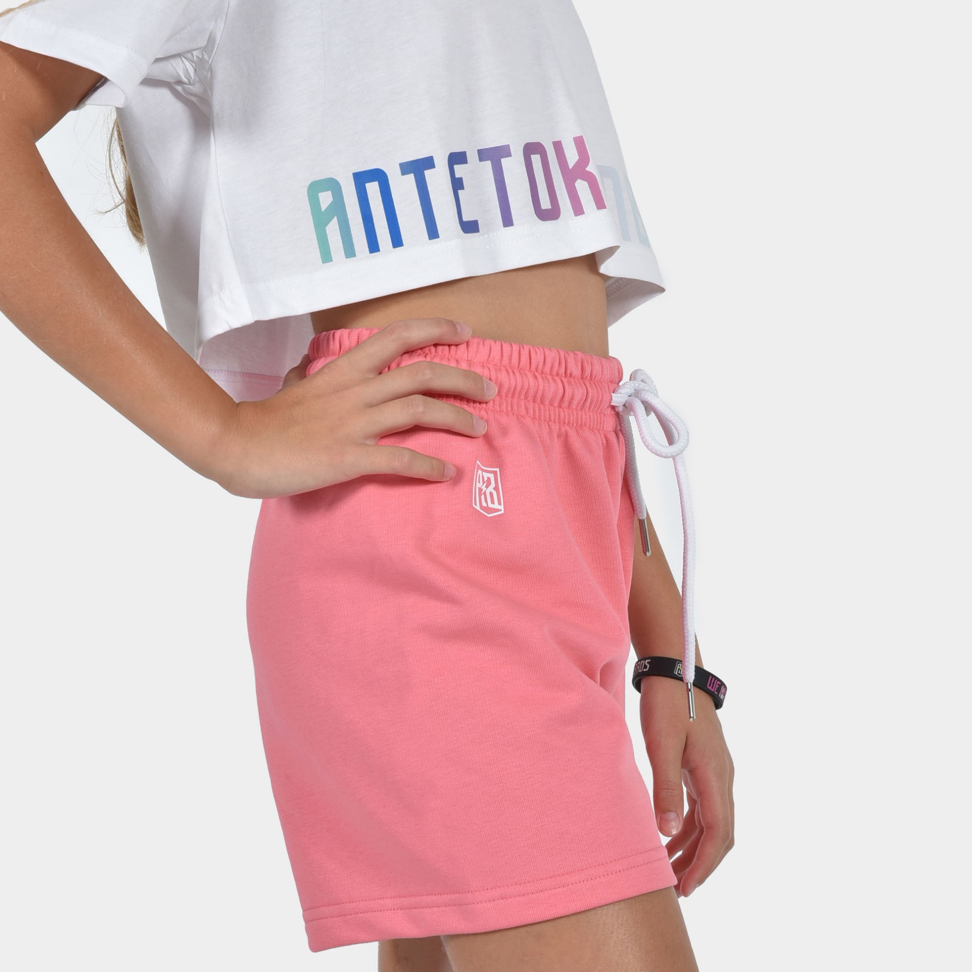 Kids' Shorts Build Your Legacy Graffiti Bubblegum Detail 1  | ANTETOKOUNBROS