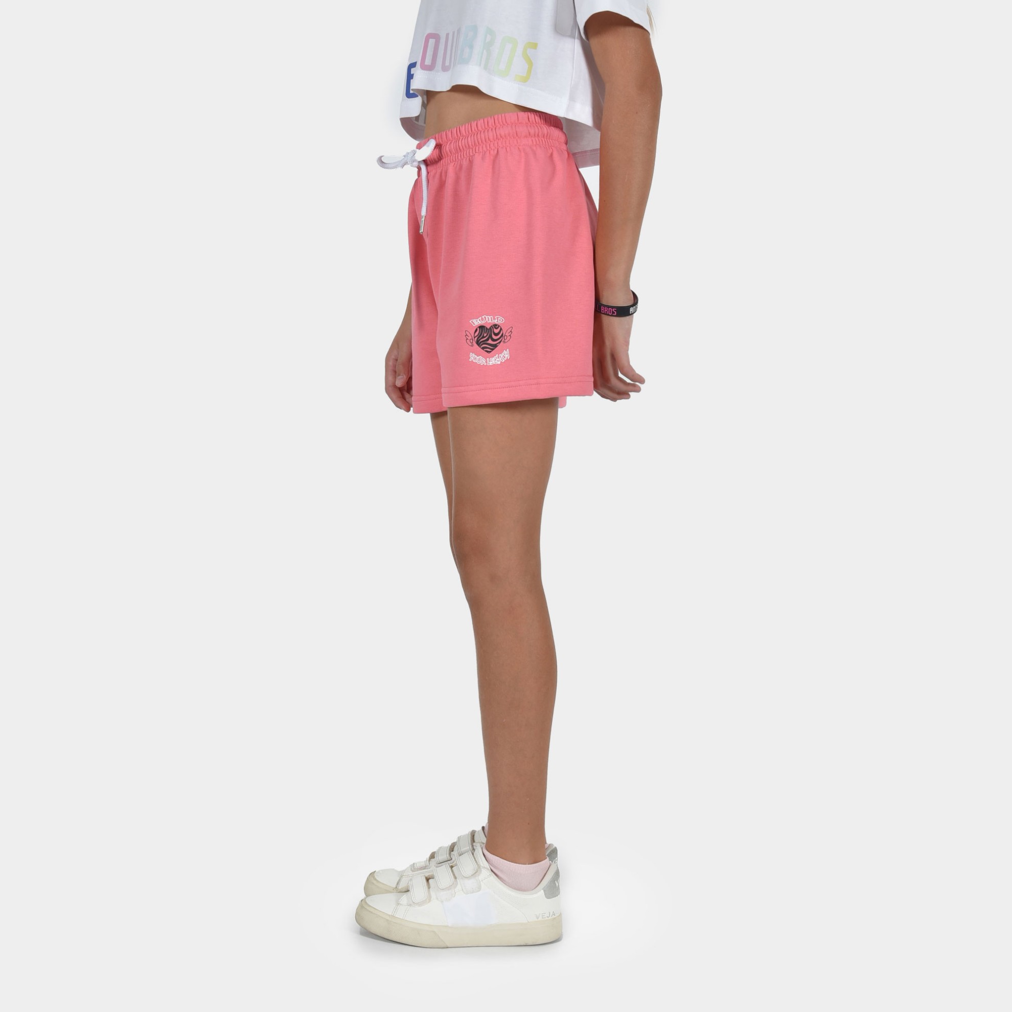 Kids' Shorts Build Your Legacy Graffiti Bubblegum Side | ANTETOKOUNBROS