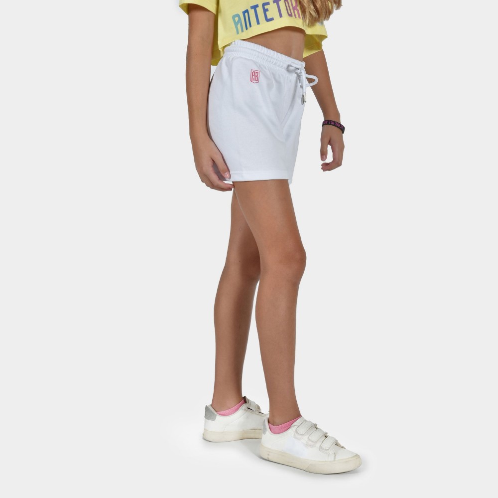Kids' Shorts Build Your Legacy Graffiti White Front 1