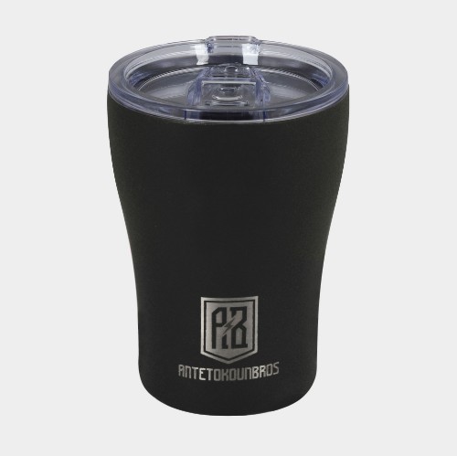 Insulated Coffee Mug 350ml | ANTETOKOUNBROS | Black Front