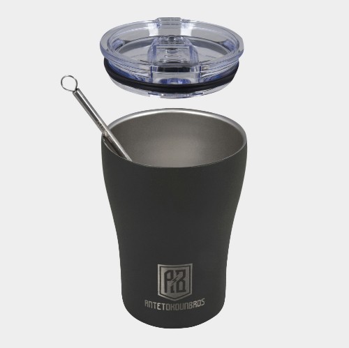 Insulated Coffee Mug 350ml | ANTETOKOUNBROS | Black Detail