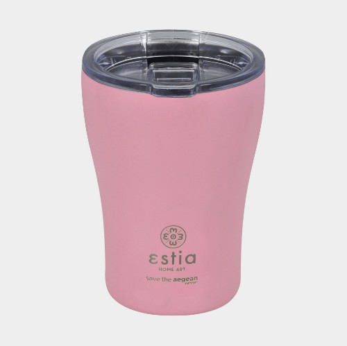 Insulated Coffee Mug 350ml | ANTETOKOUNBROS | Pink Back thumb
