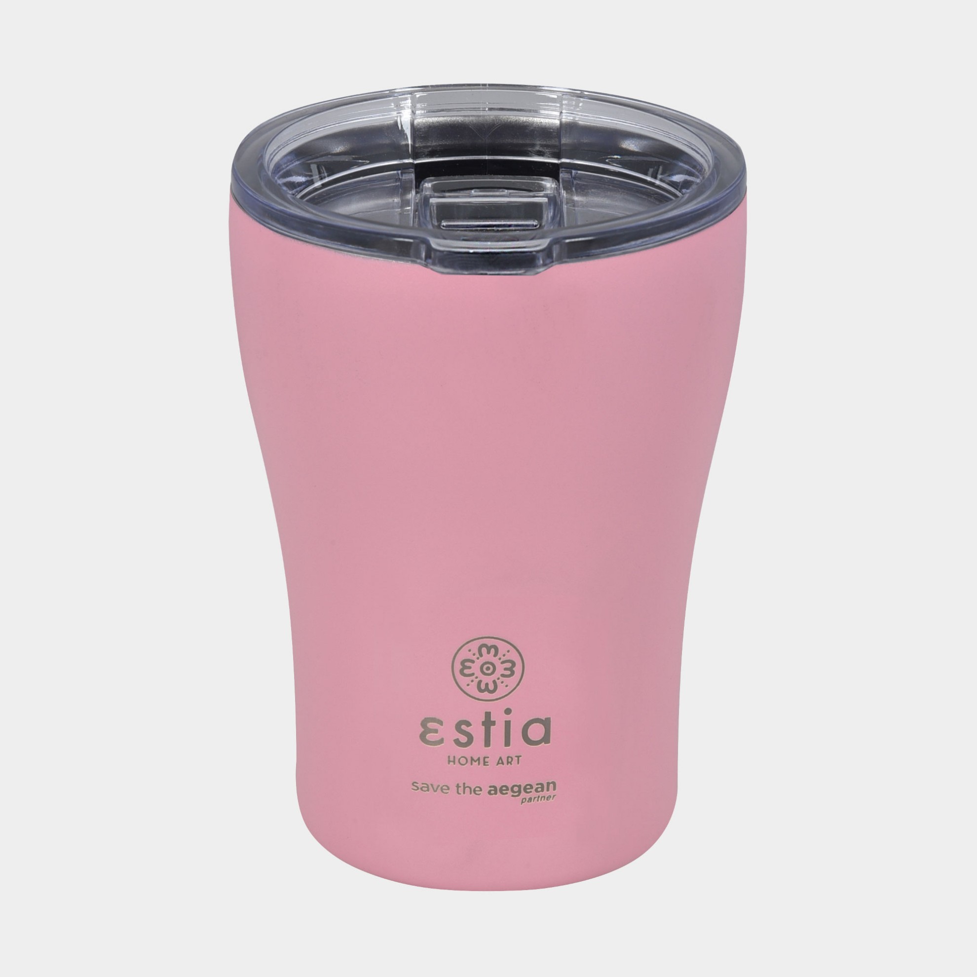 ANTETOKOUNBROS Insulated Coffee Mug 350ml Pink Back