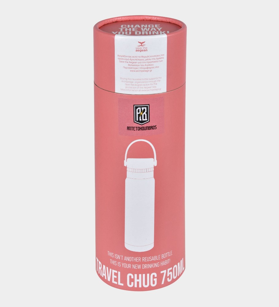 Thermos Travel Bottle 750ml | ANTETOKOUNBROS | Pink Box