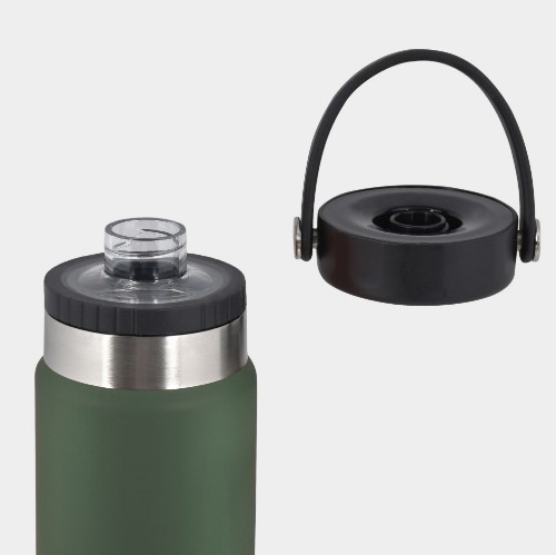 Thermos Travel Bottle 750ml | ANTETOKOUNBROS | Olive Green Detail