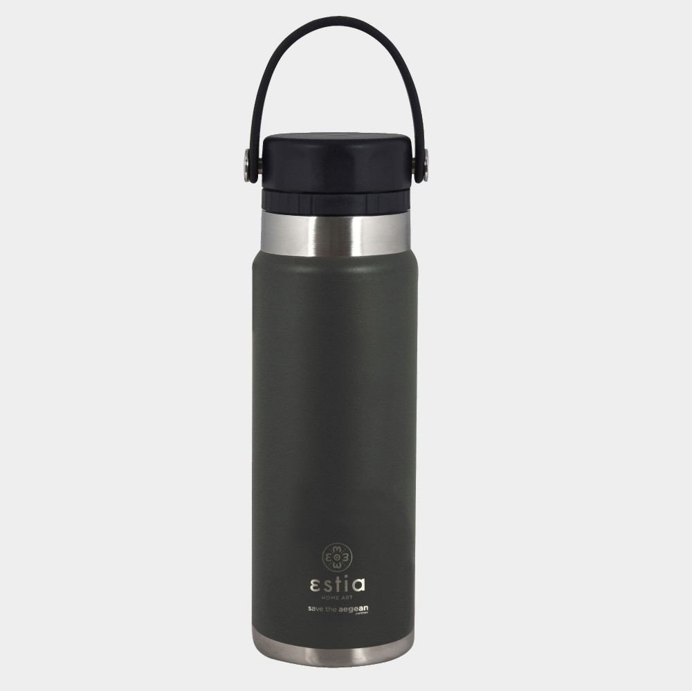 ANTETOKOUNBROS Thermos Travel Bottle 750ml Black Back